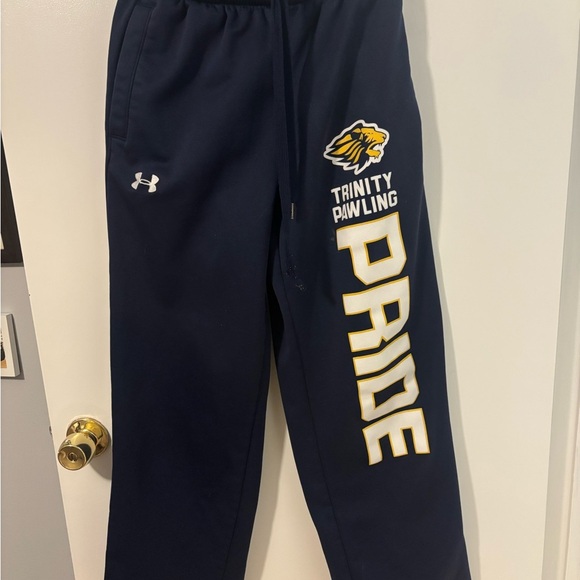 Under Armour Pants - Under Armour Navy Sweatpants featuring Trinity Pawling Logo
